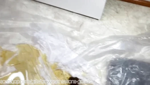Brownsensations - Doggy solid with 3 toilet blowouts