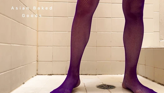 Marinayam19 - Shit and pee through fishnet