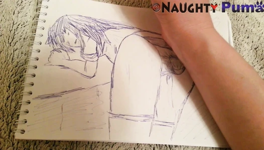 NaughtyPuma - Drawing PantyPoop