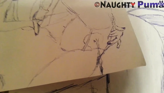 NaughtyPuma - Drawing PantyPoop