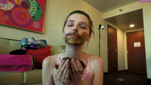 Maria Anjel - Step-Bro Catches me playing with poop POV