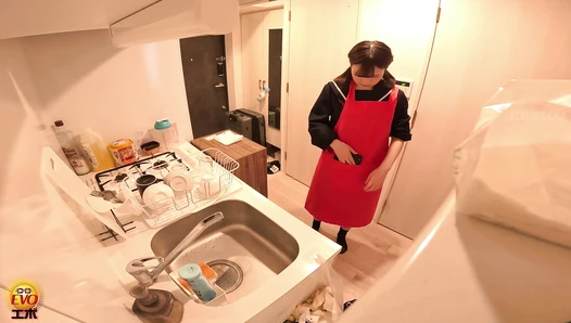 EE-774 03 Little sister prank enema. Sudden poop leak!