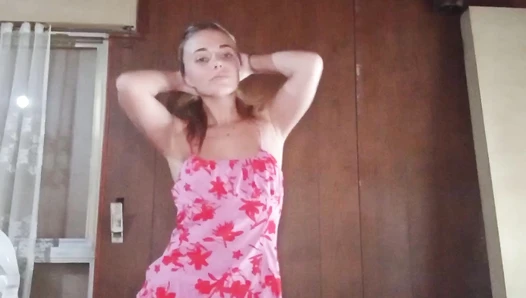 camila_farts - Do you like my dress? It's beautiful and I did it with my ow..