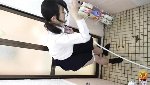 EE-795 03 A true story of high school girls diarrhea: loose feces staining innocent panties!