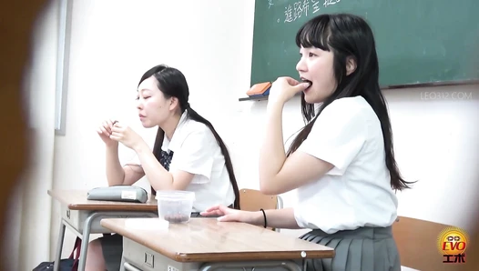EE-795 03 A true story of high school girls diarrhea: loose feces staining innocent panties!