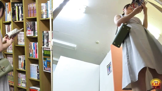 EE-799 01 Hidden camera footage of defecation in a bookstore: womens sudden urge to poop.