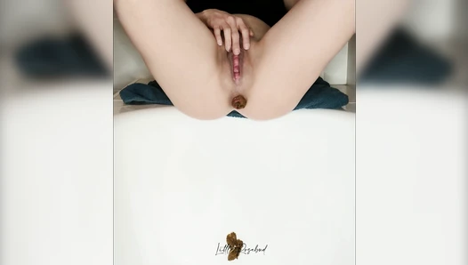 GoddessAndreea - Rosebud NEW prolapse girl - many consecutive enema