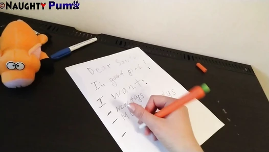 NaughtyPuma - Writing to Santa and Pooping Diaper ;)