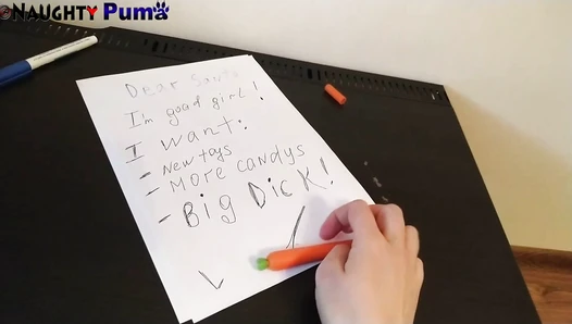 NaughtyPuma - Writing to Santa and Pooping Diaper ;)