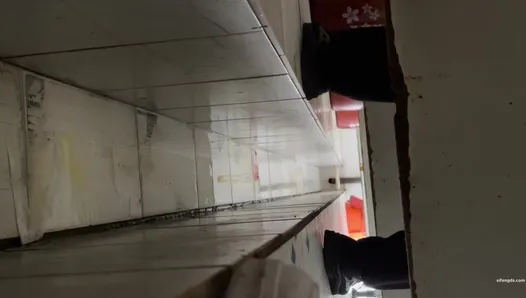 Female Hand Ditch Dry Toilet Hidden Shooting #17 82V