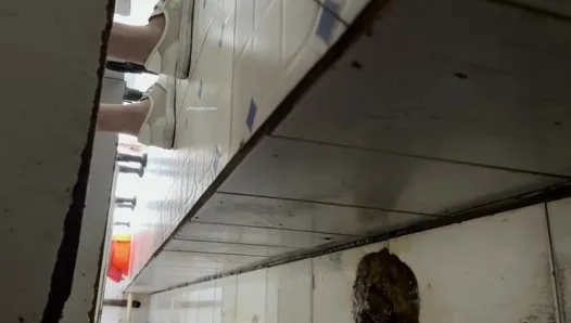 Female Hand Ditch Dry Toilet Hidden Shooting #17 82V