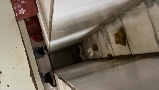 Female Hand Ditch Dry Toilet Hidden Shooting #17 82V